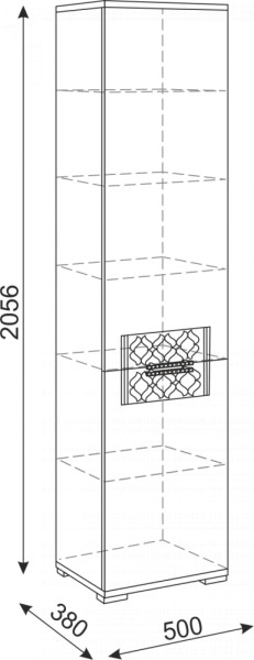 Стенка Тиффани модульная (Риннер) в Полевском - polevskoj.mebel-e96.ru