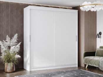 Шкаф-купе 2000 мм Гранд-1 ЛДСП, белый гладкий (Эра) в Полевском - polevskoj.mebel-e96.ru