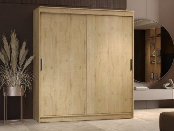 Шкаф-купе 2000 мм Гранд-1 ЛДСП, дуб вотан (Эра) в Полевском - polevskoj.mebel-e96.ru