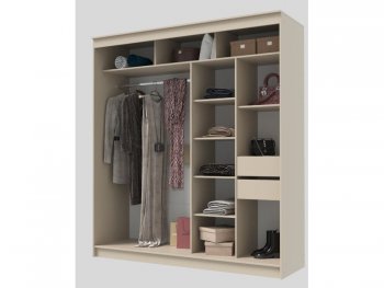 Шкаф-купе 2000 мм Гранд-1 ЛДСП, сатин (Эра) в Полевском - polevskoj.mebel-e96.ru