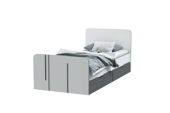 Набор детской мебели Грей модульный (МЛК) в Полевском - polevskoj.mebel-e96.ru