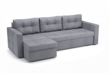 Диван угловой Грейс (рогожка SHE980 (серый)) (Софт) в Полевском - polevskoj.mebel-e96.ru