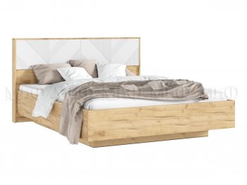 Кровать парящая Ирис крафт/белый (Миф) в Полевском - polevskoj.mebel-e96.ru