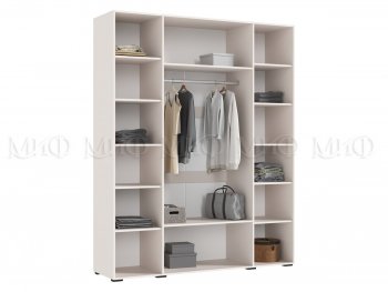 Шкаф 1800 мм Ирис с антресолью кашемир (Миф) в Полевском - polevskoj.mebel-e96.ru