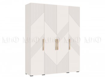 Шкаф 1800 мм Ирис с антресолью кашемир (Миф) в Полевском - polevskoj.mebel-e96.ru