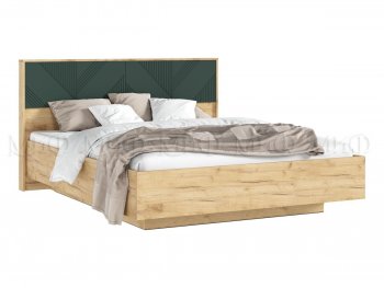 Кровать парящая Ирис крафт/грин с подсветкой (Миф) в Полевском - polevskoj.mebel-e96.ru