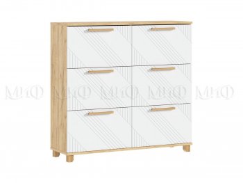 Обувница Ирис крафт/белый (Миф) в Полевском - polevskoj.mebel-e96.ru
