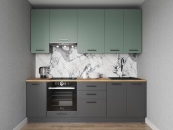 Кухонный гарнитур Изумруд 2400 мм Sanvut в Полевском - polevskoj.mebel-e96.ru