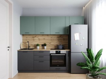 Кухонный гарнитур Изумруд 2550 мм (Санвут) в Полевском - polevskoj.mebel-e96.ru