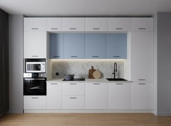 Кухонный гарнитур Капри 3400 мм ЛДСП/МДФ (Санвут) в Полевском - polevskoj.mebel-e96.ru