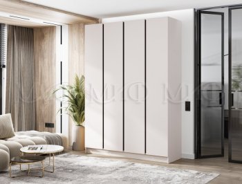 Шкаф 1600 мм 4-х створчатый Келвин кашемир (Миф) в Полевском - polevskoj.mebel-e96.ru
