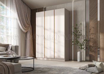 Шкаф 1500 мм 3-х створчатый Келвин кашемир (Миф) в Полевском - polevskoj.mebel-e96.ru