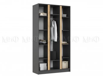 Шкаф 1200 мм 3-х ств. Келвин графит  (Миф) в Полевском - polevskoj.mebel-e96.ru