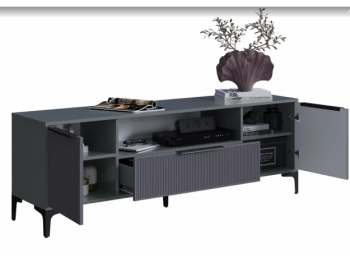 Тумба ТВ на 1650 Кимберли графит (Handis) в Полевском - polevskoj.mebel-e96.ru