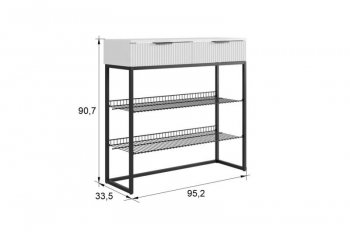 Обувница Классная 1 (графит/графит матовый/золото​​​​​​​) (Мебельсон) в Полевском - polevskoj.mebel-e96.ru