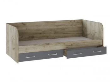 Кровать с ящиками Колибри Лофт дуб серый (Текс) в Полевском - polevskoj.mebel-e96.ru