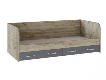 Кровать с ящиками Колибри Лофт дуб серый (Текс) в Полевском - polevskoj.mebel-e96.ru