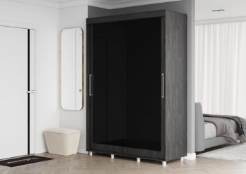 Шкаф-купе 2000 мм Комфорт BLACK EDITION (Стиль) в Полевском - polevskoj.mebel-e96.ru