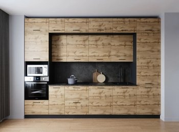 Кухонный гарнитур Крафт 3400 мм (Санвут) в Полевском - polevskoj.mebel-e96.ru