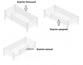 Кровать 2-х ярусная Сонечка с бортиками (лестница наклонная) в Полевском - polevskoj.mebel-e96.ru