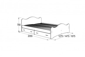 Кровать-7 двойная с 2-мя ящиками (1200*2000) в Полевском - polevskoj.mebel-e96.ru