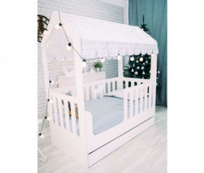 Кровать-домик детская с ящиком 800*1600 (Белый) в Полевском - polevskoj.mebel-e96.ru
