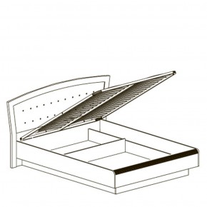 Кровать двойная 1600 с ПМ Афины 368 (Яна) в Полевском - polevskoj.mebel-e96.ru