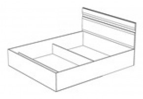 Кровать Ненси 1400 без основания (1440*900*2042) Венге/Белый в Полевском - polevskoj.mebel-e96.ru | фото