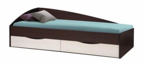 Кровать одинарная Фея - 3 асимметричная 1900х800 (венге) (Олм) в Полевском - polevskoj.mebel-e96.ru