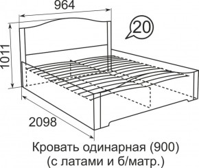 Кровать с латами Виктория 1600*2000 в Полевском - polevskoj.mebel-e96.ru