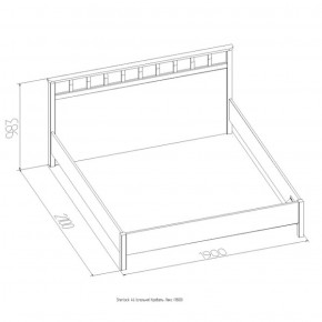 Кровать Шерлок Люкс 1200 ясень анкор светлый 1200*2000 в Полевском - polevskoj.mebel-e96.ru