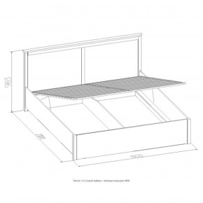 Кровать Шерлок с ПМ 1400 дуб сонома 1400*2000 в Полевском - polevskoj.mebel-e96.ru