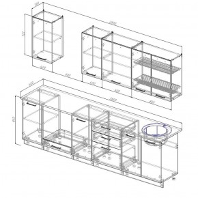 Кухонный гарнитур Лада 2800 в Полевском - polevskoj.mebel-e96.ru