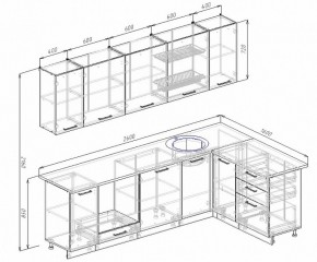 Кухонный гарнитур угловой Бланка 2600х1600 в Полевском - polevskoj.mebel-e96.ru