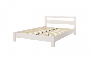 Кровать из массива Лана Льняной (БМ) в Полевском - polevskoj.mebel-e96.ru