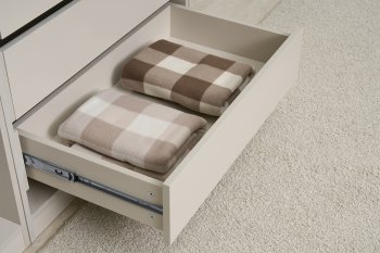 Гардеробная/шкаф 4000 мм Ларго №1 открытая Кашемир (Миф) в Полевском - polevskoj.mebel-e96.ru