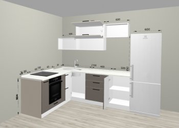Угловой кухонный гарнитур Санвут 1516х2100 мм в Полевском - polevskoj.mebel-e96.ru