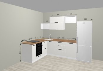 Угловой кухонный гарнитур Санвут 1516х2100 мм в Полевском - polevskoj.mebel-e96.ru