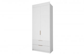 Шкаф Лавис ШД 900.1, белый софт (ДСВ) в Полевском - polevskoj.mebel-e96.ru