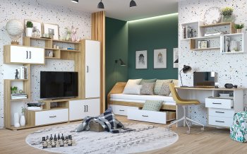 Набор детской мебели Лайт, модульный комп.2 (Гор) в Полевском - polevskoj.mebel-e96.ru