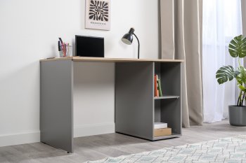 Стол письменный Лайт 12.163. серый (Моби) в Полевском - polevskoj.mebel-e96.ru