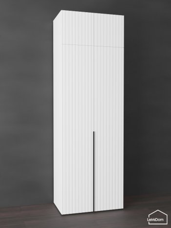 Шкаф с антресолью 800 мм Linnea MHR-2A-2 2450х800х510 (Белый-М 11.1.1) в Полевском - polevskoj.mebel-e96.ru