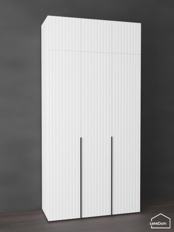 Шкаф с антресолью 1200 мм Linnea MHR-3A-1 2450х1200х510 (Белый-М 11.1.2) в Полевском - polevskoj.mebel-e96.ru