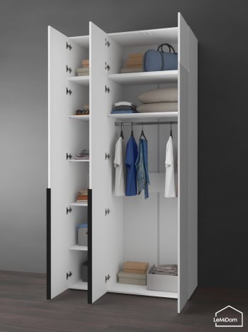 Шкаф с антресолью 1200 мм Linnea MHR-3A-1 2450х1200х510 (Белый-М 11.1.2) в Полевском - polevskoj.mebel-e96.ru