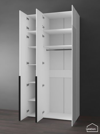 Шкаф с антресолью 1200 мм Linnea MHR-3A-1 2450х1200х510 (Белый-М 11.1.2) в Полевском - polevskoj.mebel-e96.ru