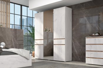 Спальный гарнитур Лиана золотой, модульный (Зарон) в Полевском - polevskoj.mebel-e96.ru