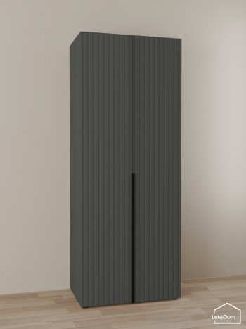 Шкаф Linnea MHR-2 2050х800х510 (Графит-М 11.1.25) в Полевском - polevskoj.mebel-e96.ru