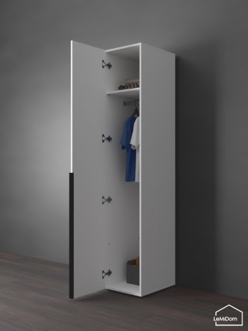 Шкаф Linnea MHR-1 2050х400х510 (Белый-М 11.1.2) в Полевском - polevskoj.mebel-e96.ru