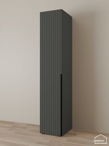 Шкаф Linnea MHR-1-2 2050х400х510 (Графит-М 11.1.25) в Полевском - polevskoj.mebel-e96.ru