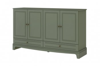 Комод 4 двери 2ящ. Лорето, зеленый самшит (БМ) в Полевском - polevskoj.mebel-e96.ru